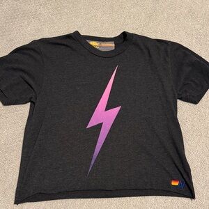 Aviator Nation Black Lightning Bolt T-Shirt